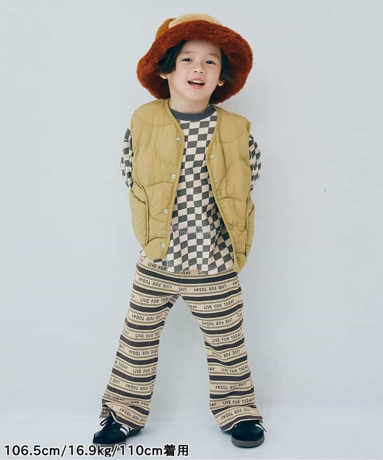 日本童裝 p.premier 提花喇叭褲 80-140cm 女童款 秋季 PANTS