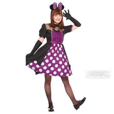 日本直送 Disney 惡魔米妮 Free Size 大人款 萬聖節 Cosplay服裝 Halloween攪鬼特輯 AAA