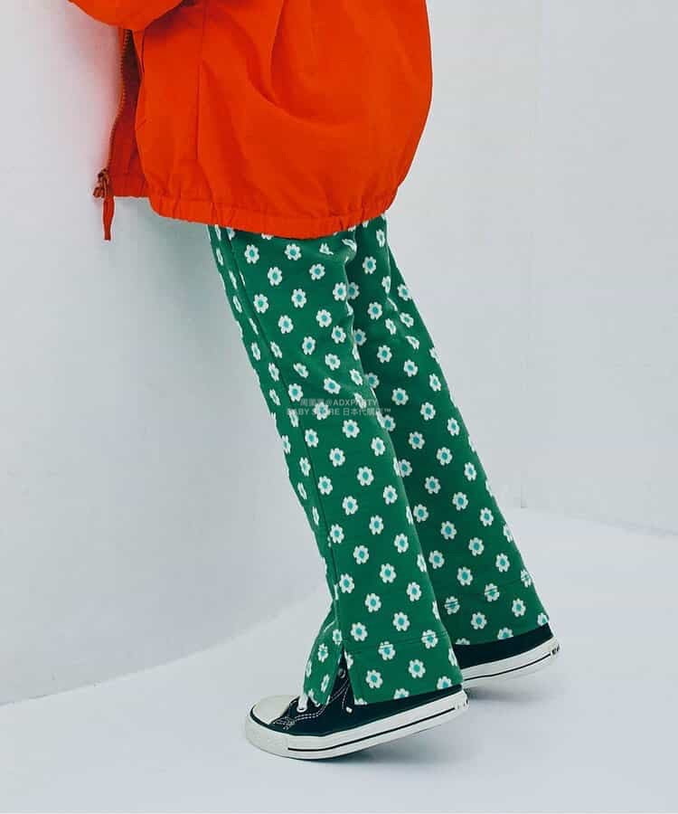日本童裝 p.premier 提花喇叭褲 80-140cm 女童款 秋季 PANTS