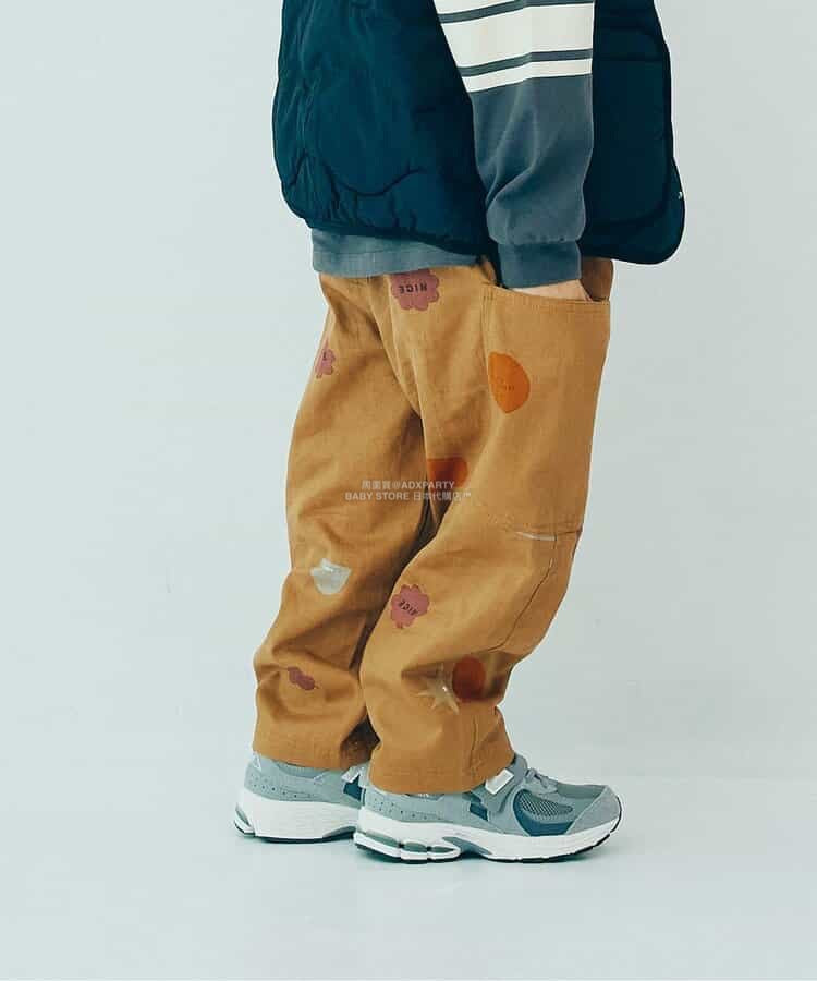 日本童裝 p.premier 印花斜紋休閒長褲 80-140cm 男童款/女童款 秋季 PANTS