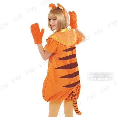日本直送 Disney Winnie the Pooh Tigger Free Size 大人款 萬聖節 Cosplay服裝 Halloween攪鬼特輯 AAA
