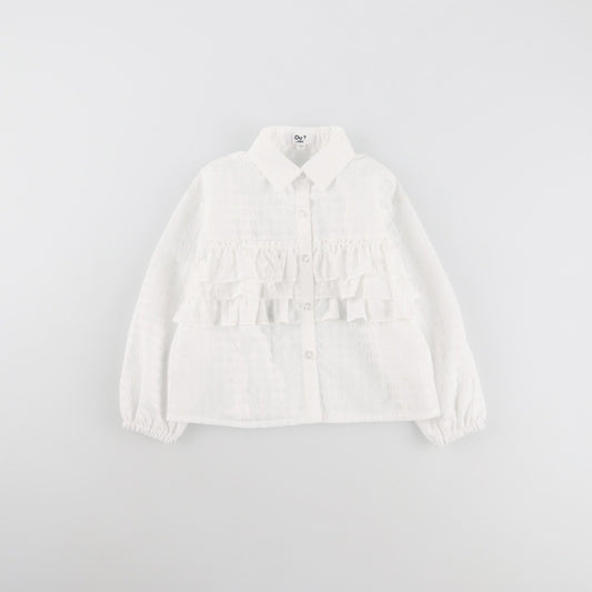 日本童裝 Branshes【Ou? by EDWIN】荷葉邊襯衫 90-150cm 女童款 春季 TOPS