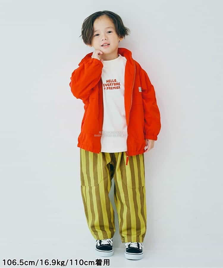 日本童裝 p.premier 印花斜紋休閒長褲 80-140cm 男童款/女童款 秋季 PANTS