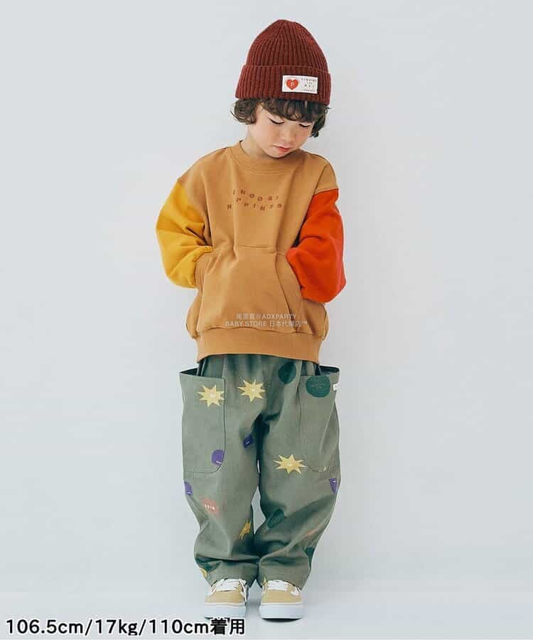 日本童裝 p.premier 印花斜紋休閒長褲 80-140cm 男童款/女童款 秋季 PANTS