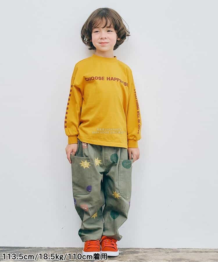 日本童裝 p.premier 印花斜紋休閒長褲 80-140cm 男童款/女童款 秋季 PANTS
