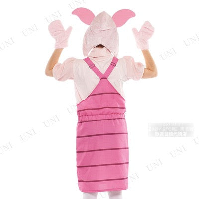 日本直送 Disney Winnie the Pooh Piglet Free Size 大人款 萬聖節 Cosplay服裝 Halloween攪鬼特輯 AAA