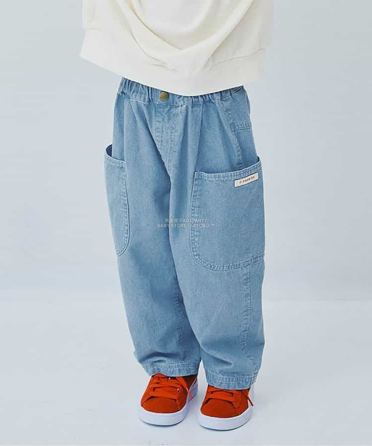 日本童裝 p.premier 印花斜紋休閒長褲 80-140cm 男童款/女童款 秋季 PANTS