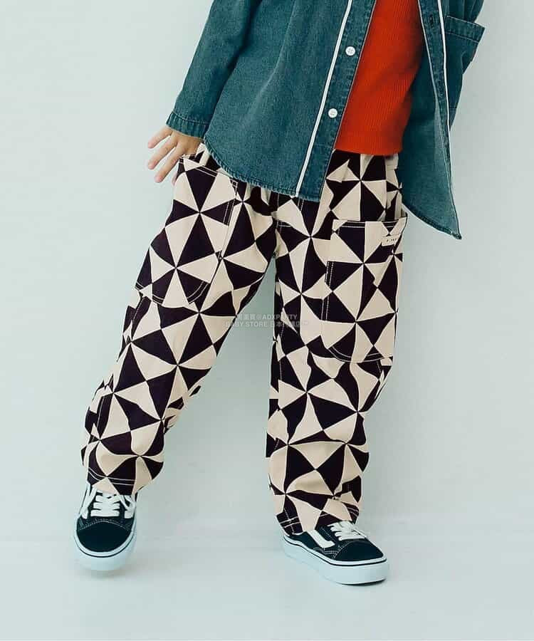 日本童裝 p.premier 印花斜紋休閒長褲 80-140cm 男童款/女童款 秋季 PANTS