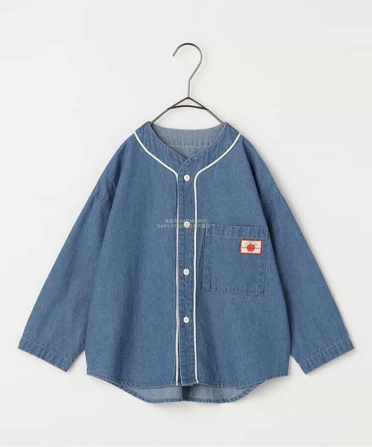 日本童裝 p.premier 標誌字母襯衫 80-140cm 男童款/女童款 秋季 TOPS 聖誕紅/新年紅