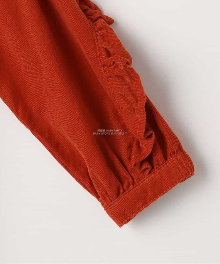 日本童裝 p.premier 荷葉邊襯衫連身裙 80-140cm 女童款 秋季 DRESSES