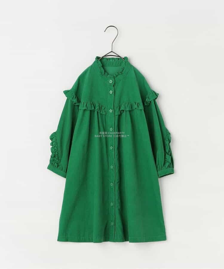 日本童裝 p.premier 荷葉邊襯衫連身裙 80-140cm 女童款 秋季 DRESSES
