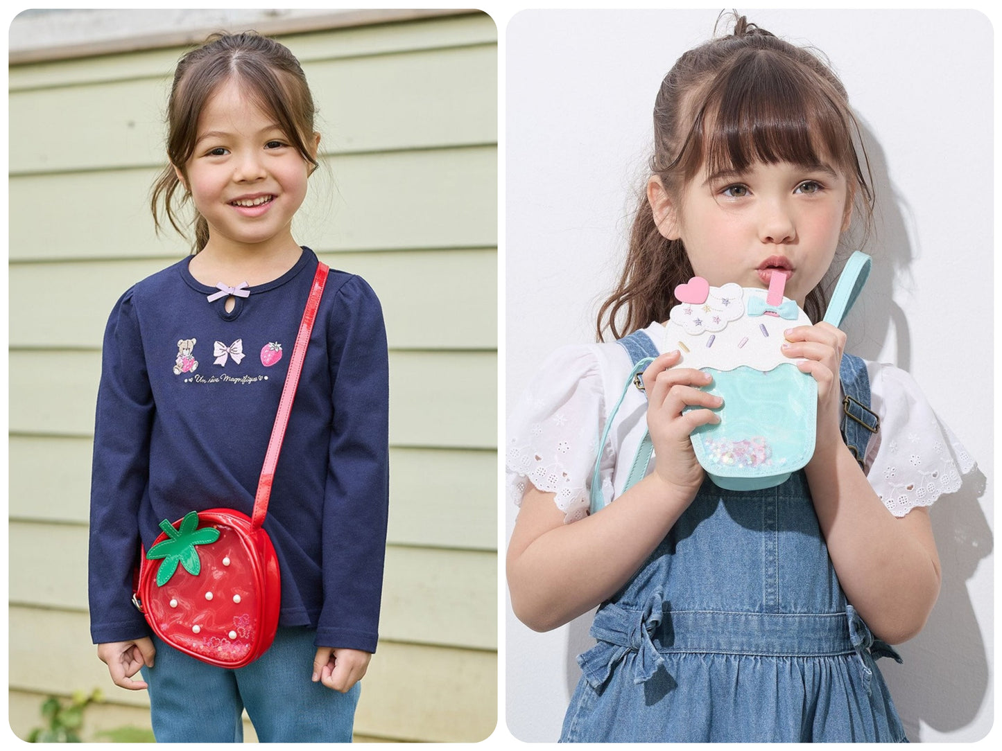 Direct delivery from Japan aF#a325 Strawberry/ice cream diagonal bag series other brands