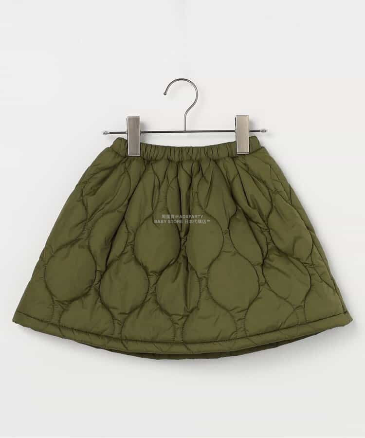 日本童裝 p.premier 絎縫夾棉吊帶半裙兩件套裝 80-140cm 女童款 秋季 TOPS SKIRTS
