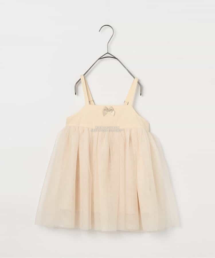 日本童裝 p.premier 吊帶網紗上衣 80-140cm 女童款 秋季 TOPS