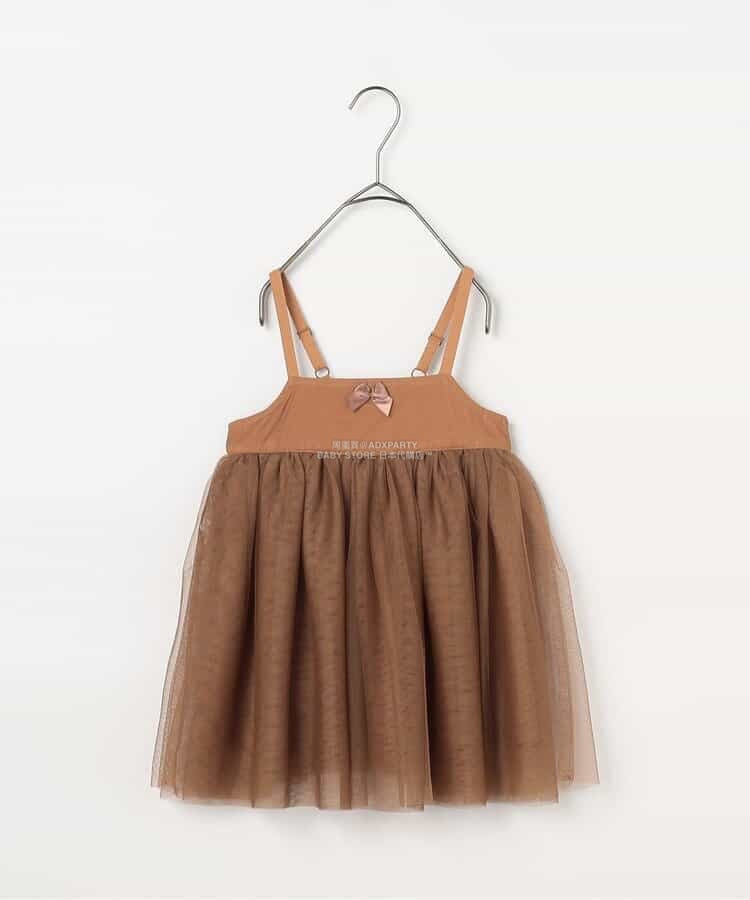 日本童裝 p.premier 吊帶網紗上衣 80-140cm 女童款 秋季 TOPS