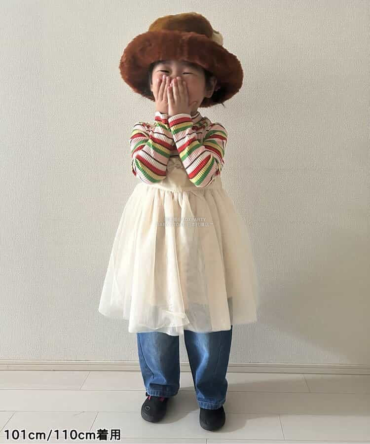 日本童裝 p.premier 吊帶網紗上衣 80-140cm 女童款 秋季 TOPS