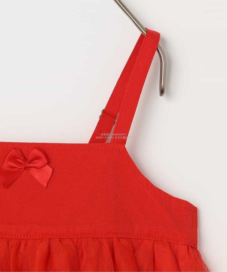 日本童裝 p.premier 吊帶網紗上衣 80-140cm 女童款 秋季 TOPS