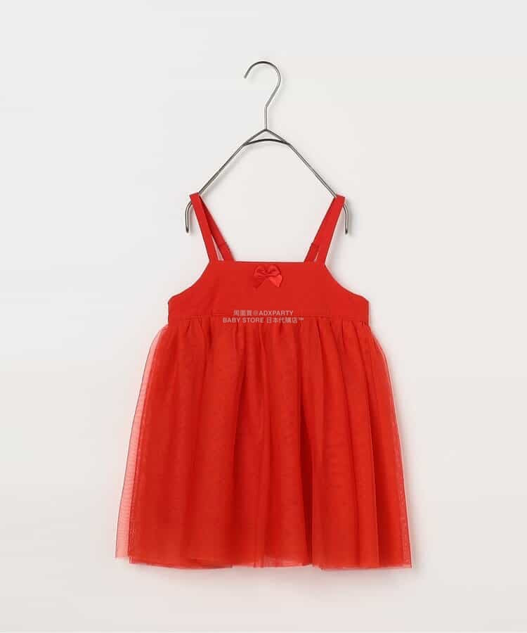日本童裝 p.premier 吊帶網紗上衣 80-140cm 女童款 秋季 TOPS