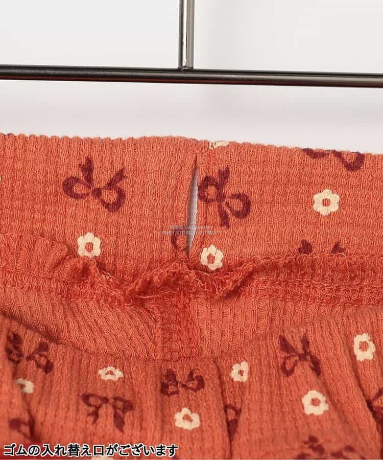 日本童裝 p.premier 印花彈力華夫格喇叭褲 80-140cm 女童款 秋季 PANTS