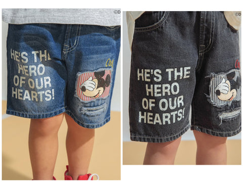日本童裝 BR#22EE Disney 牛仔短褲 80-130cm 男童款/女童款 夏季 PANTS