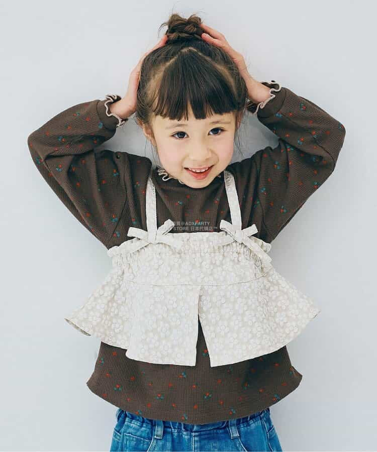 日本童裝 p.premier 華夫格上衣 80-140cm 男童款/女童款 秋季 TOPS