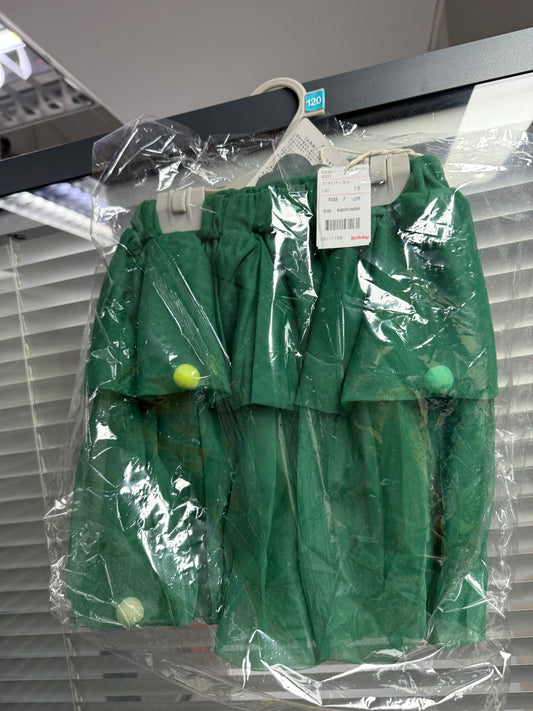 現貨區1-2日寄出--日本童裝 Birthday 波波網紗短裙 120cm 女童款 秋季 SKIRTS