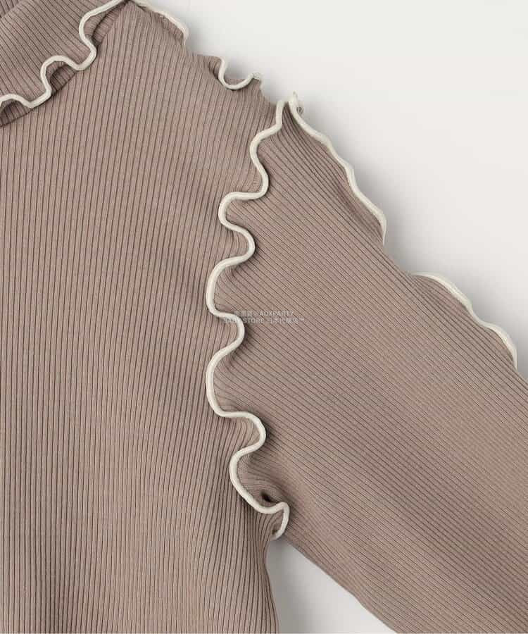 日本童裝 p.premier 花卉提花吊帶及上衣兩件套裝 80-140cm 女童款 秋季 TOPS