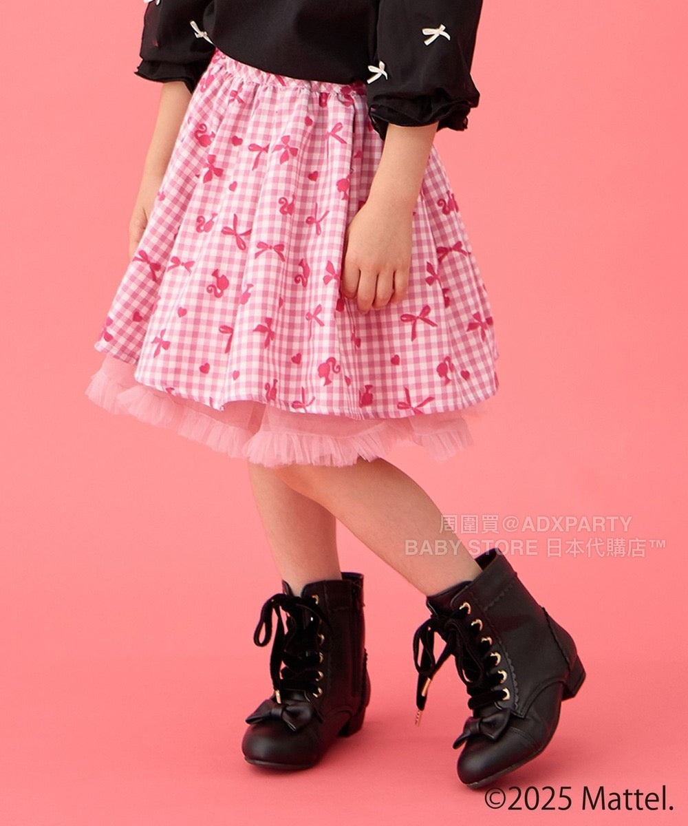 Japanese children's clothing aF#a325 Floral tulle dress 100-150cm Girls summer dresses for interviews/banquets/performances