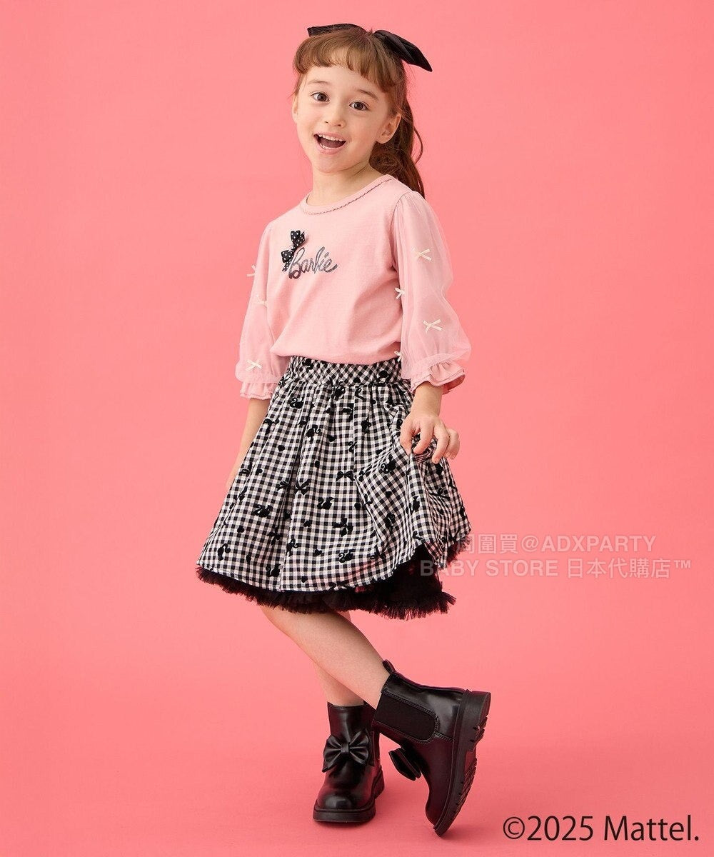 Japanese children's clothing aF#a325 Floral tulle dress 100-150cm Girls summer dresses for interviews/banquets/performances