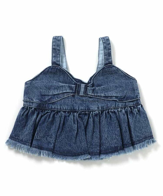 日本童裝 BREEZE 牛仔吊帶背心 80-140cm 女童款 冬季 TOPS