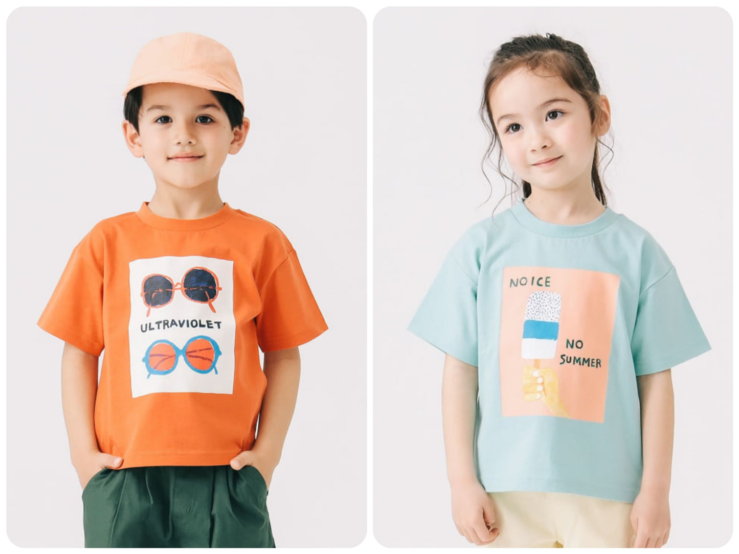 Japanese children's clothing B:MING by BEAMS printed tops 100-140cm boys/girls summer TOPS