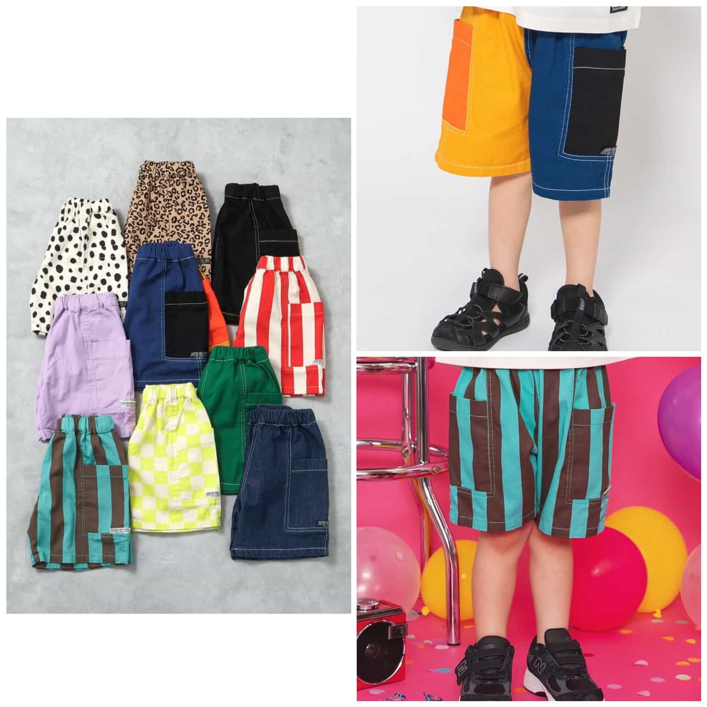 Japanese children's clothing BREEZE casual shorts 80-150cm boys'/girls' summer PANTS
