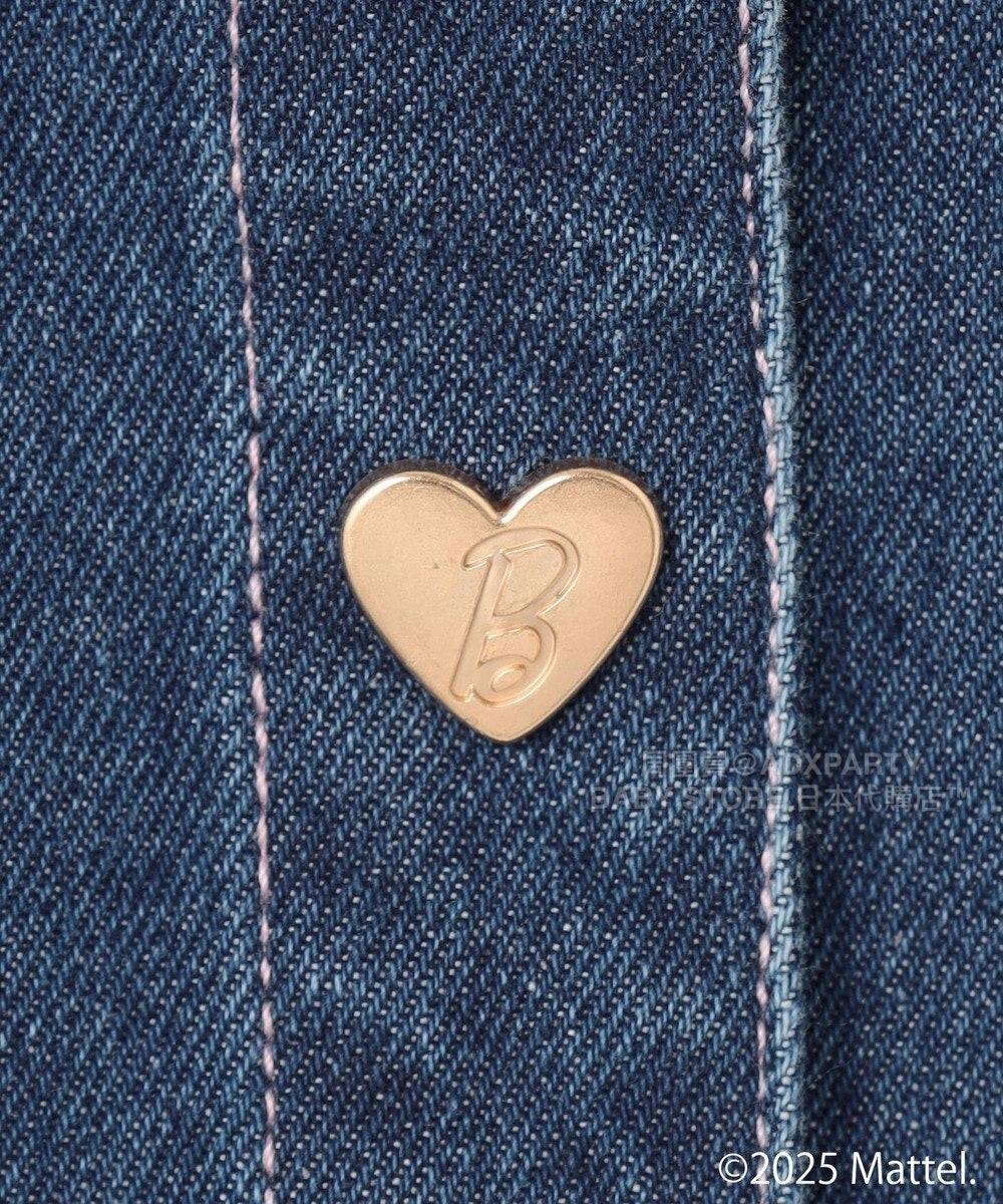日本童裝 aF#a325 x Barbie 牛仔外套 110-150cm 女童款 秋季 OUTERWEAR