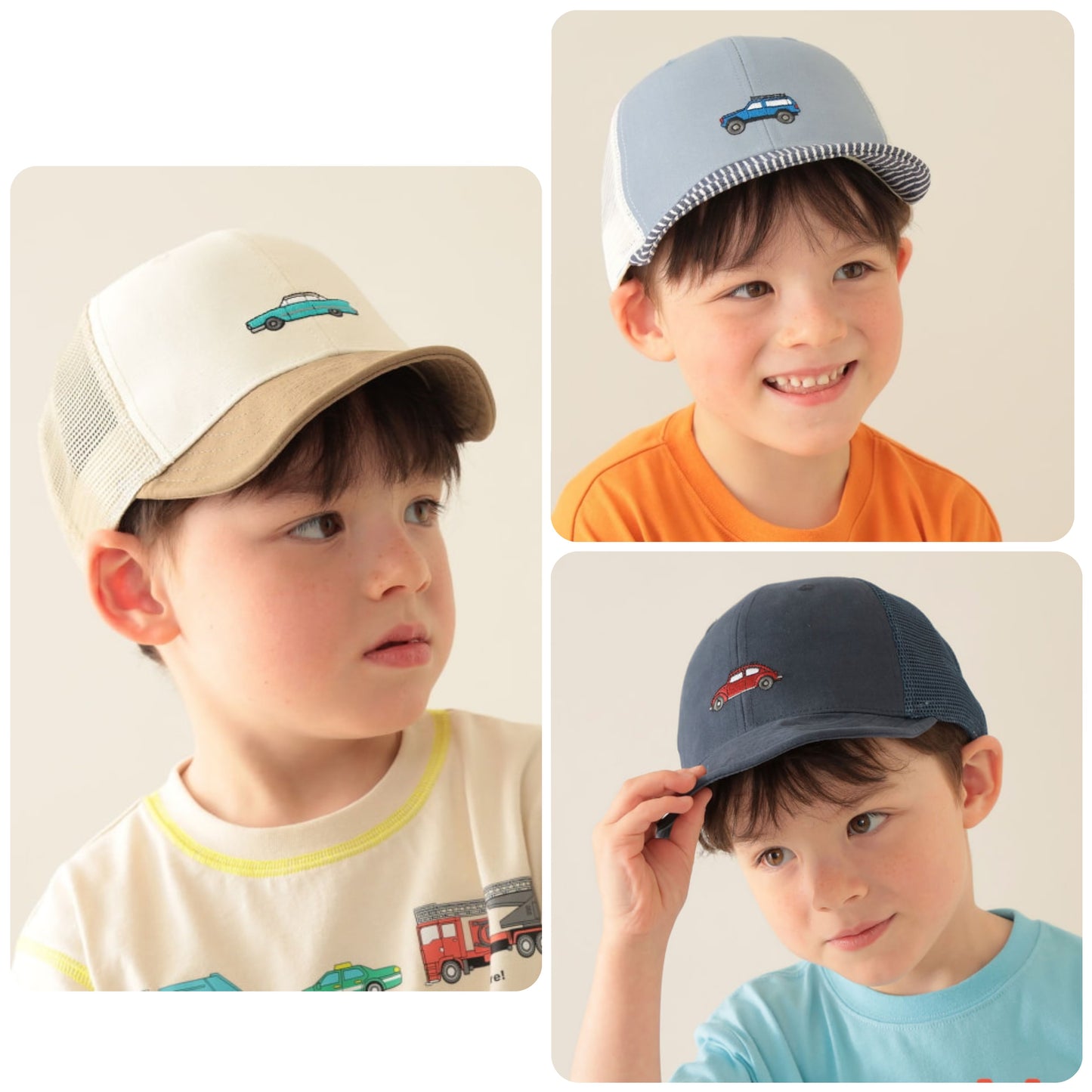 BEAMS mini embroidered cap (52-54cm) shipped directly from Japan
