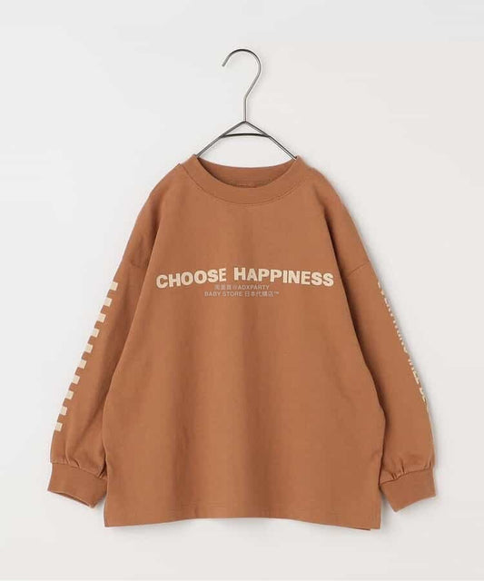 日本童裝 p.premier 編號徽標印花長袖上衣 80-140cm 男童款/女童款 秋季 TOPS