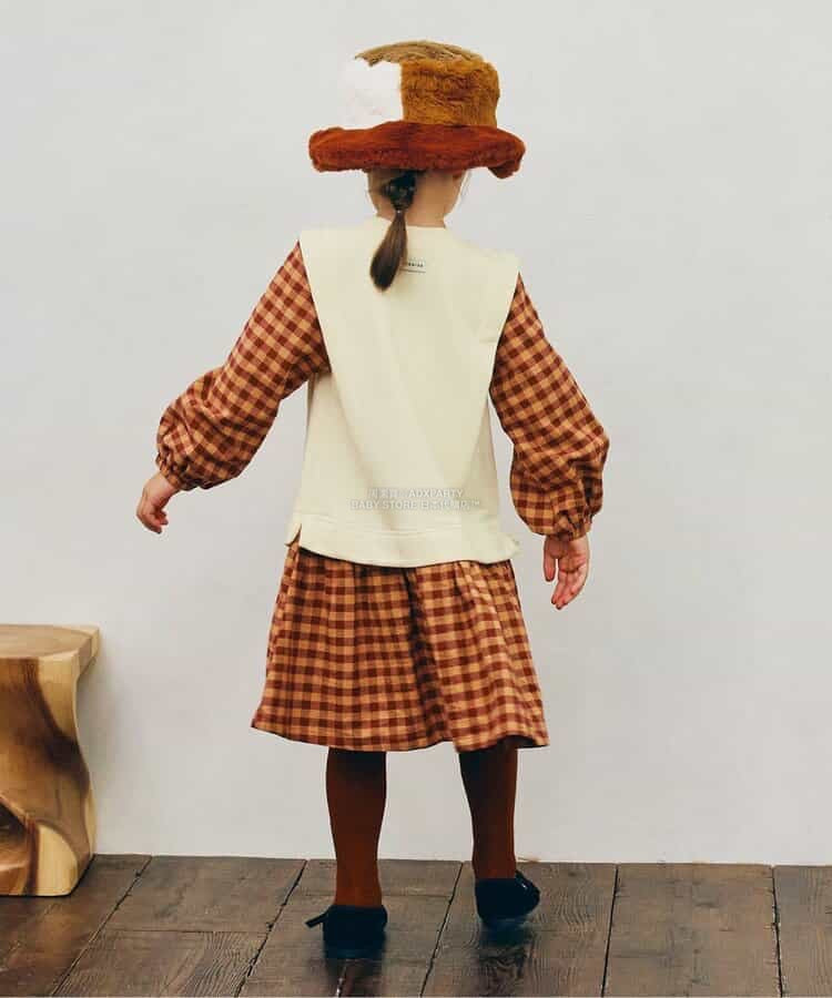日本童裝 p.premier 假兩件拼接連身裙 80-140cm 女童款 秋季 DRESSES