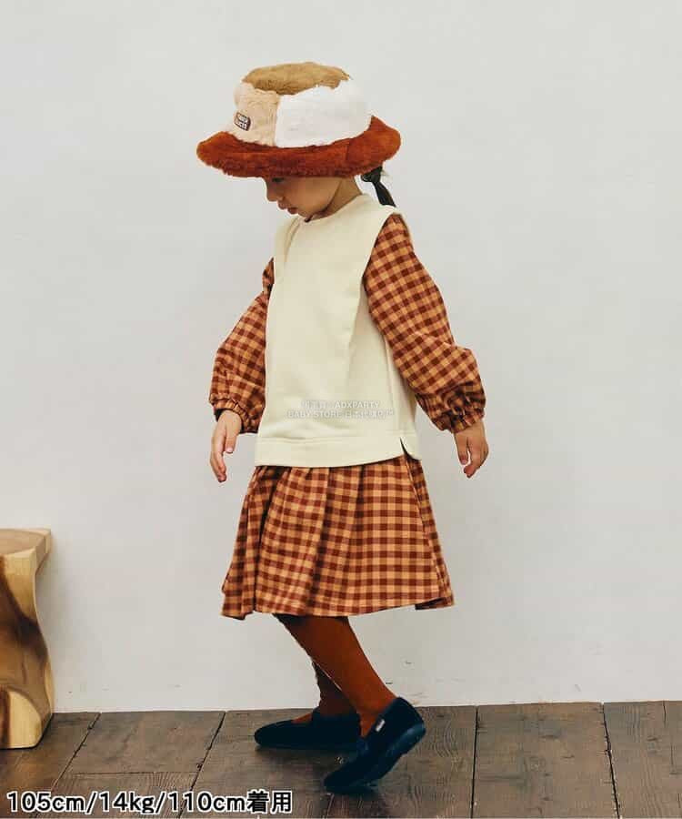 日本童裝 p.premier 假兩件拼接連身裙 80-140cm 女童款 秋季 DRESSES
