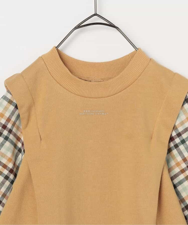 日本童裝 p.premier 假兩件拼接連身裙 80-140cm 女童款 秋季 DRESSES