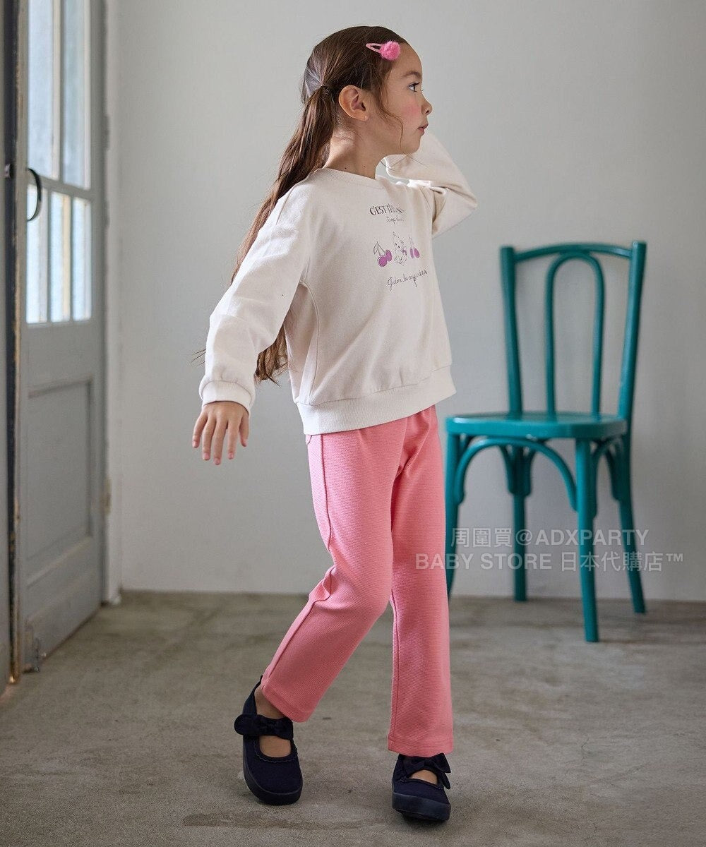日本童裝 aF#a325 彈力休閒長褲 90-160cm 女童款 秋季 PANTS