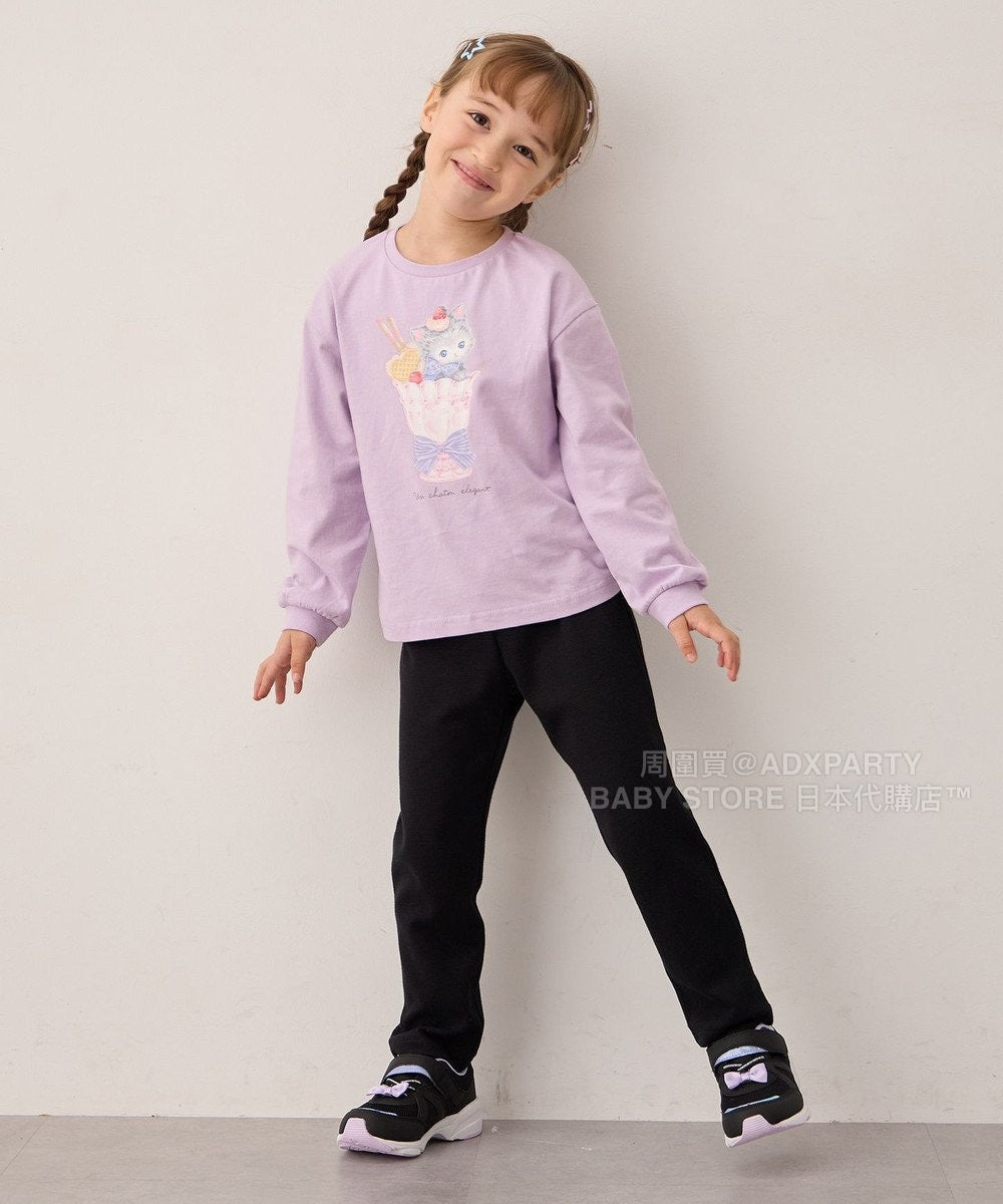 日本童裝 aF#a325 彈力休閒長褲 90-160cm 女童款 秋季 PANTS