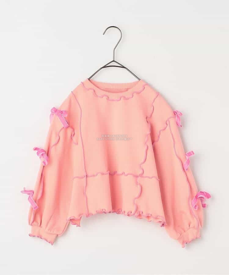 日本童裝 p.premier 蝴蝶結絲帶衛衣 80-140cm 女童款 秋季 TOPS
