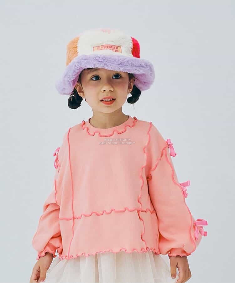 日本童裝 p.premier 蝴蝶結絲帶衛衣 80-140cm 女童款 秋季 TOPS