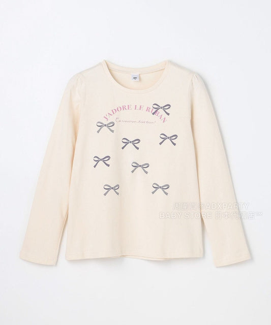 日本童裝 aF#a325 百搭休閒上衣 90-160cm 女童款 秋季 TOPS