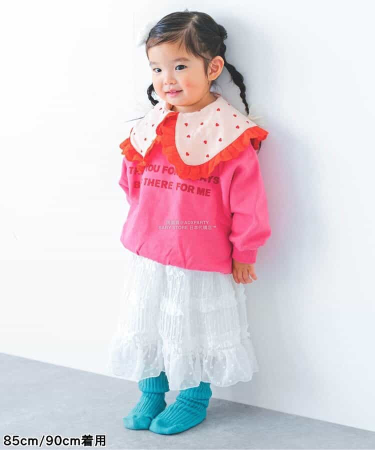 日本童裝 p.premier 蕾絲花邊荷葉邊上衣 80-140cm 女童款 秋季 TOPS