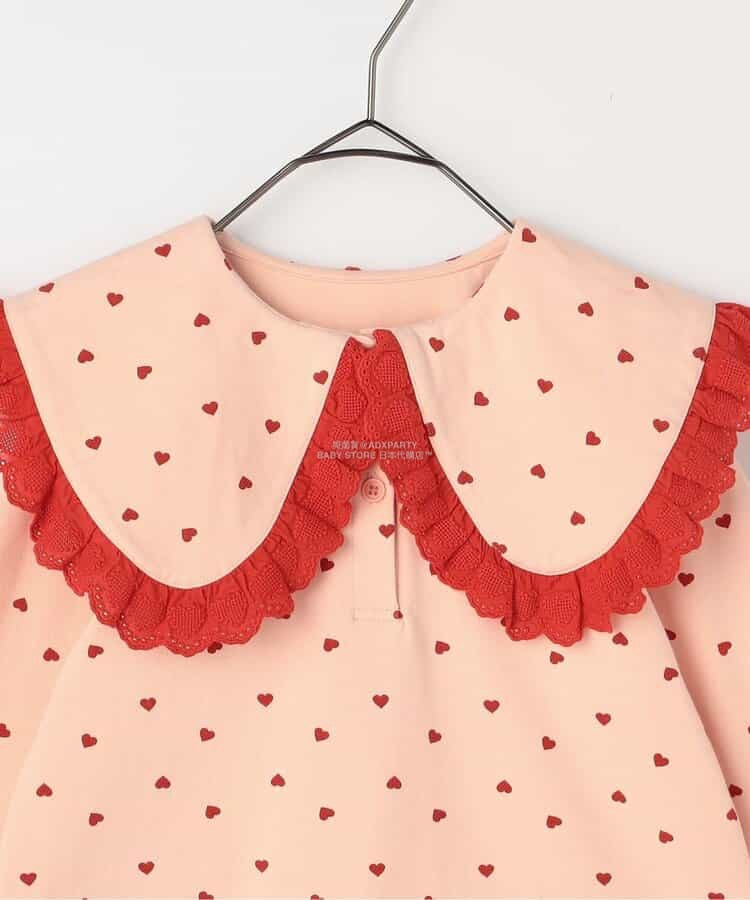日本童裝 p.premier 蕾絲花邊荷葉邊上衣 80-140cm 女童款 秋季 TOPS