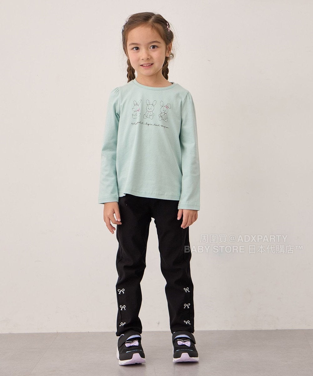 日本童裝 aF#a325 蝴蝶結休閒長褲 100-160cm 女童款 秋季 PANTS