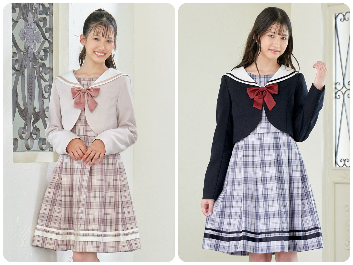 Japanese children's clothing aF#a325 preppy style two-piece suit 150-165cm girls summer dresses outerwear for interviews/banquets/performances
