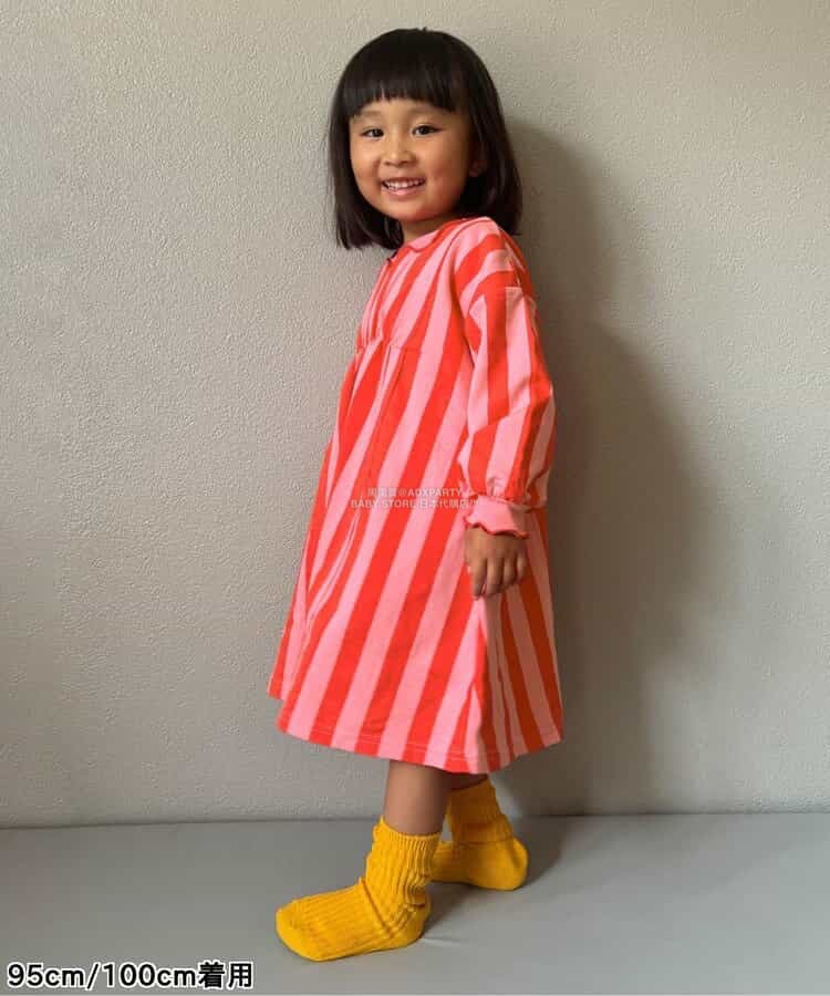 日本童裝 p.premier 喇叭形剪裁連身裙 80-140cm 女童款 秋季 DRESSES