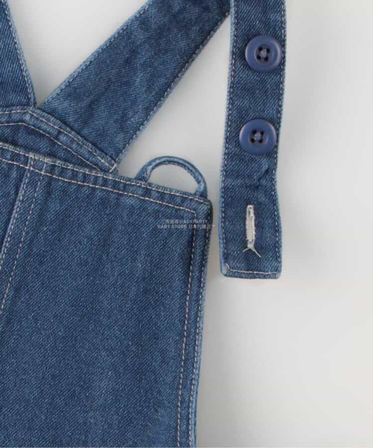 日本童裝 p.premier 側褶牛仔背帶裙 80-140cm 女童款 秋季 DRESSES