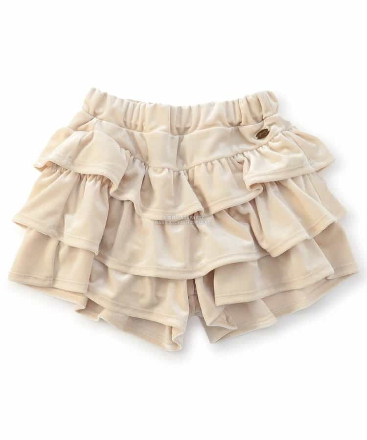 日本童裝 SERAPH 天鵝絨層疊裙褲 80-140cm 女童款 秋季 PANTS